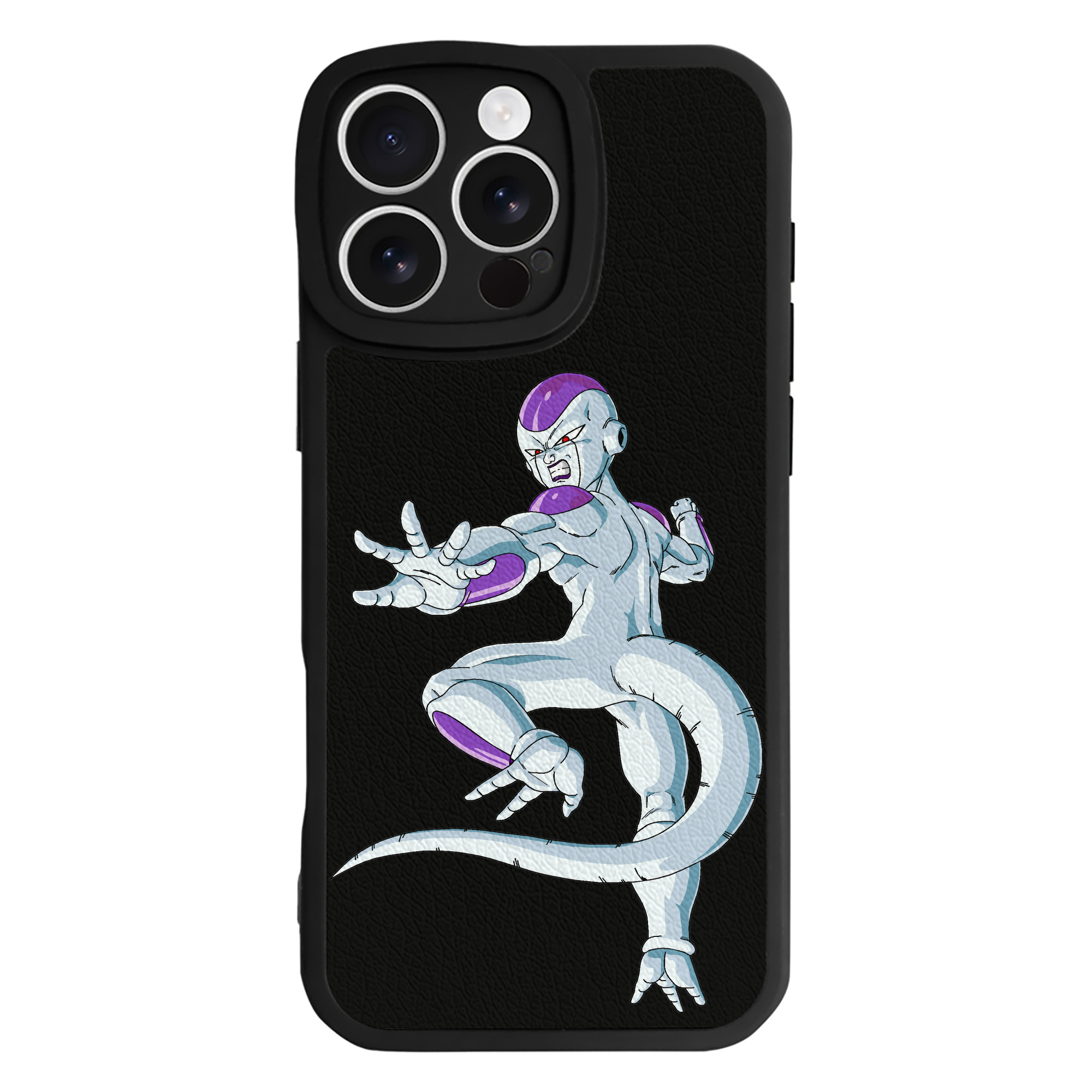 （画像用） ドラゴンボール フリーザ DRAGON BALL Frieza 【iPhone 16シリーズ対応】シリコンスマホケース（レザー調） 材質：シリコン